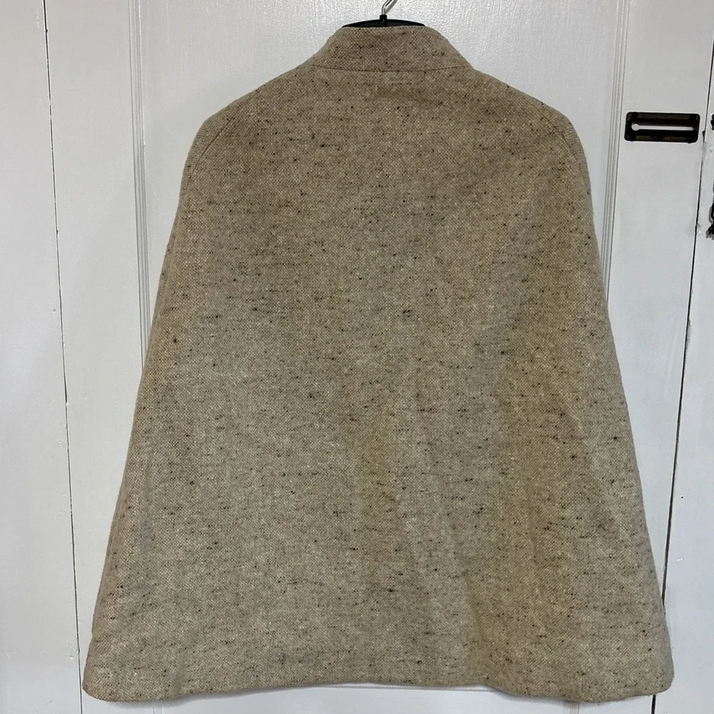 Vintage Hourihan Dublin Ireland‎ Heavy Wool Cape Coat Cloak Ireland Large